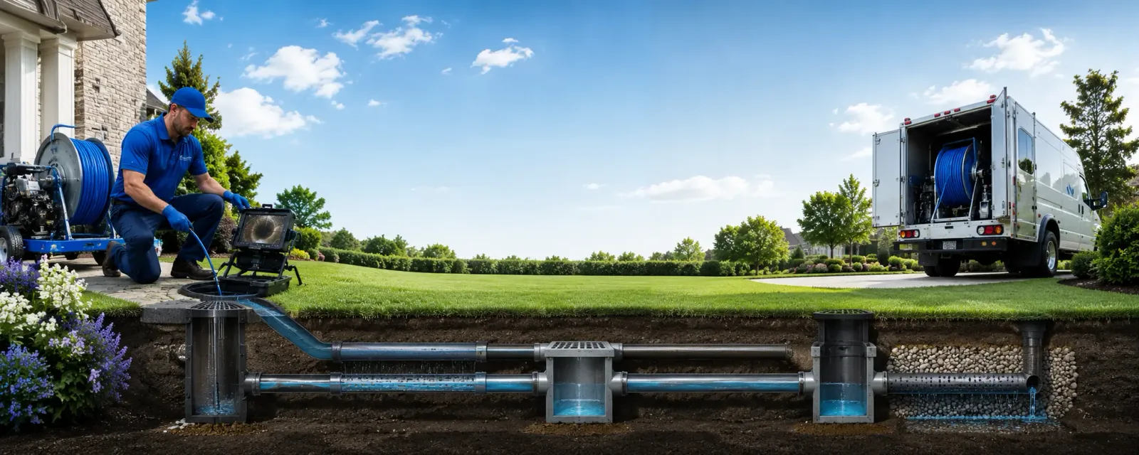 Outdoor drain cleaning information for Hunker, PA